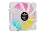 Corsair   120mm White PWM Fan, Triple Pack with Lighting Node CORE   iCUE SP120 RGB ELITE Performance   Case Fan