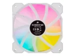 Corsair   120mm White PWM Fan, Triple Pack with Lighting Node CORE   iCUE SP120 RGB ELITE Performance   Case Fan