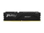 Atminties modulis Kingston Fury Beast, matomas iš šono, su 288-pin DIMM jungtimis