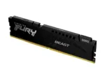 Atminties modulis Kingston Fury Beast, matomas iš šono, su 288-pin DIMM jungtimis