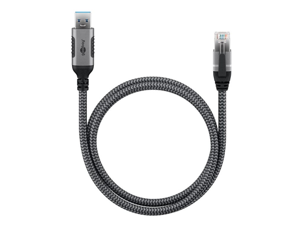 424124-70299-4040849702990-0.webp Goobay USB-A 3.0 to RJ45 Ethernet Cable, 1 m 70299