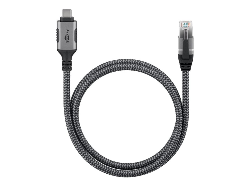 424126-70696-4040849706967-0.webp Goobay USB-A 3.1 to RJ45 Ethernet Cable, 1 m 70696 Black