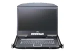 Aten 16-Port Short Depth PS/2-USB VGA Single Rail WideScreen LCD KVM Switch 18,5″ 1366×768   CL3116NX