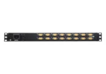 Aten 16-Port Short Depth PS/2-USB VGA Single Rail WideScreen LCD KVM Switch 18,5″ 1366×768   CL3116NX