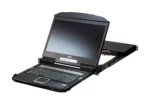 Aten CL3884NW-ATA-AG 4-Port USB HDMI Multi-View Dual Rail WideScreen LCD KVM Switch   Aten 4-Port USB HDMI Multi-View Dual Rail WideScreen LCD KVM Switch   CL3884NW