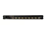 Aten 8-Port PS/2-USB VGA 17″ LCD KVM Switch with Daisy-Chain Port and USB Peripheral Support with Fingerprint reader   CL5708FM
