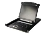 Aten 16P PS/2-USB VGA LCD KVM SW. W/US KB   CL5716FM   17″