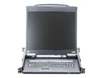 Aten 16-Port PS/2-USB VGA 17″ LCD KVM over IP Switch with Daisy-Chain Port and USB Peripheral Support   CL5716IM