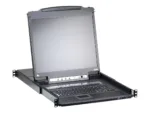Aten 16-Port PS/2-USB VGA 17″ LCD KVM over IP Switch with Daisy-Chain Port and USB Peripheral Support   CL5716IM