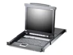 Aten 16-Port PS/2-USB VGA 17″ LCD KVM Switch with Daisy-Chain Port and USB Peripheral Support   CL5716M