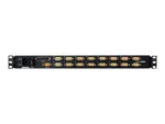 Aten 16-Port PS/2-USB VGA 17″ LCD KVM Switch with Daisy-Chain Port and USB Peripheral Support   CL5716M