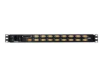 Aten 16-Port PS/2-USB VGA 19″ LCD KVM Switch with Daisy-Chain Port and USB Peripheral Support   CL5716N