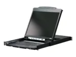 Aten PS/2-USB VGA Dual Rail 19″ LCD Console with USB Peripheral Support   CL5800N
