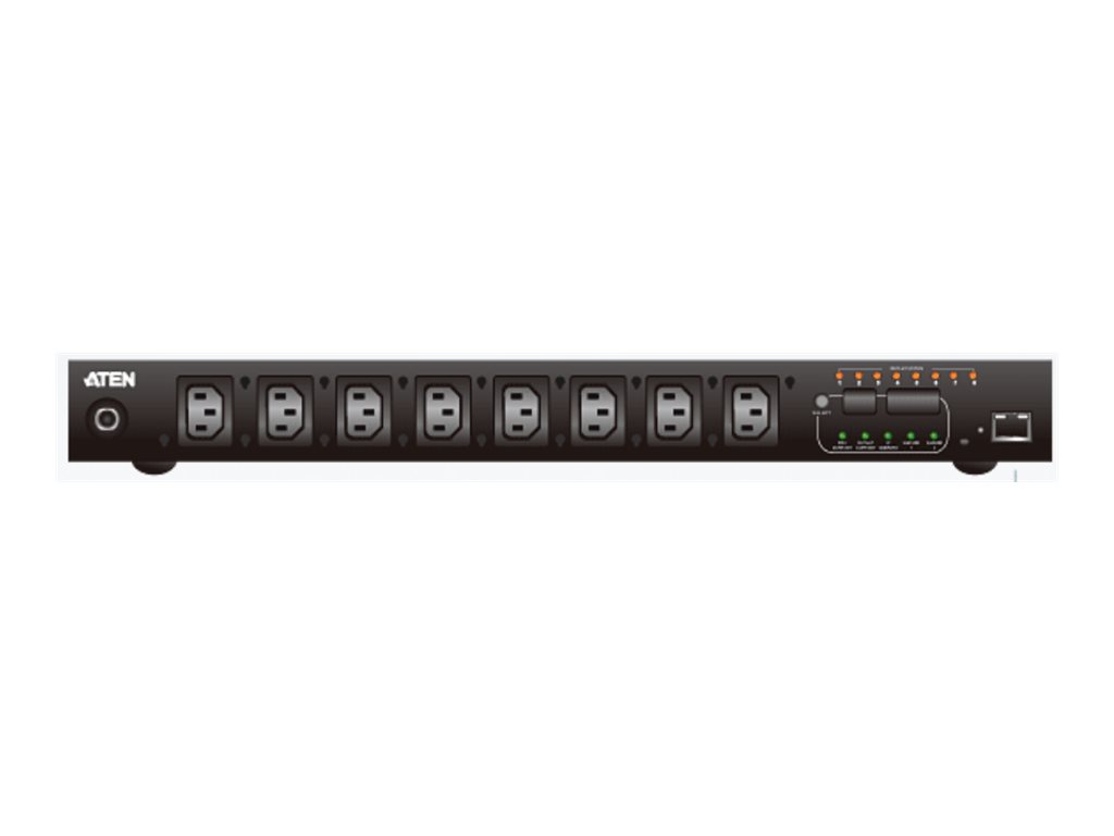 424899-pe8108g-ata-g-4710423777682-0.webp Aten PE8108G-ATA-G 8-Port Intelligent 1U ECO Power Distribution Unit (PDU), Metered & Switched by Outlet (8 x C13) 10Amp Aten