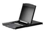 Aten 16-Port PS/2-USB VGA Dual Rail 19″ LCD KVM Switch with Daisy-Chain Port and USB Peripheral Support   CL5816N