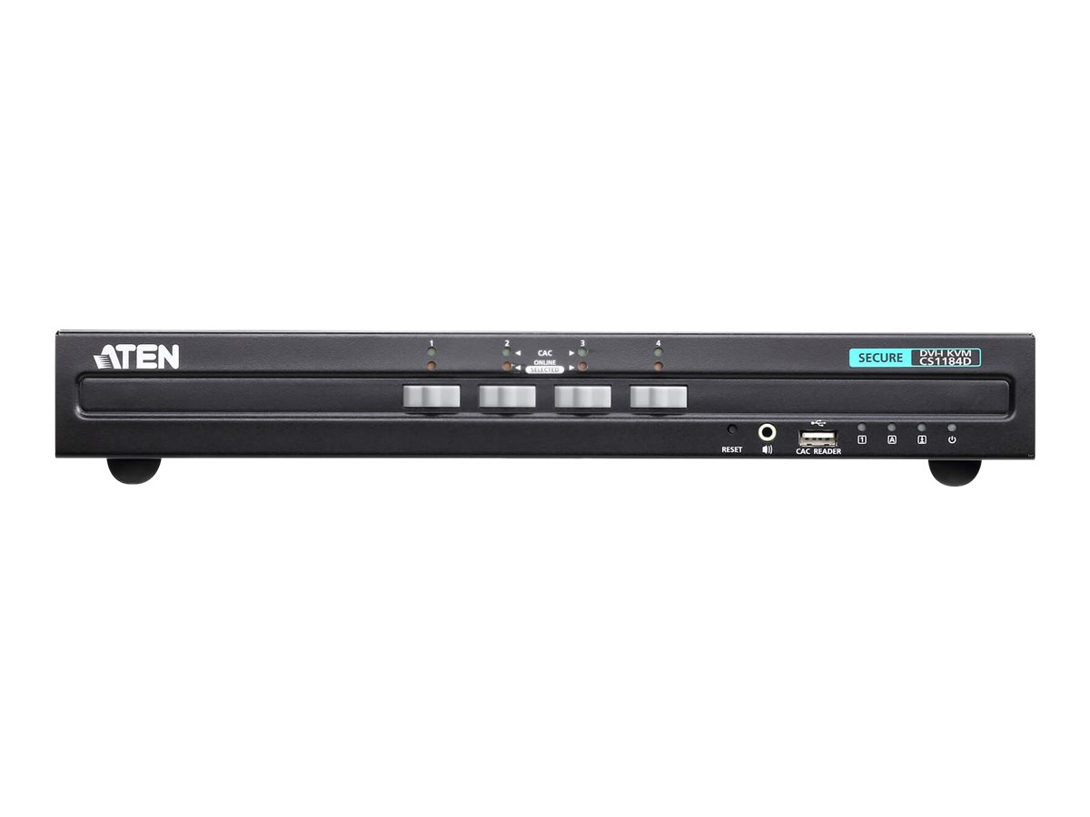 424921-cs1184d-at-g-4719264646522-0.webp Aten 4-Port USB DVI Secure KVM Switch (PSS PP v3.0 Compliant) CS1184D