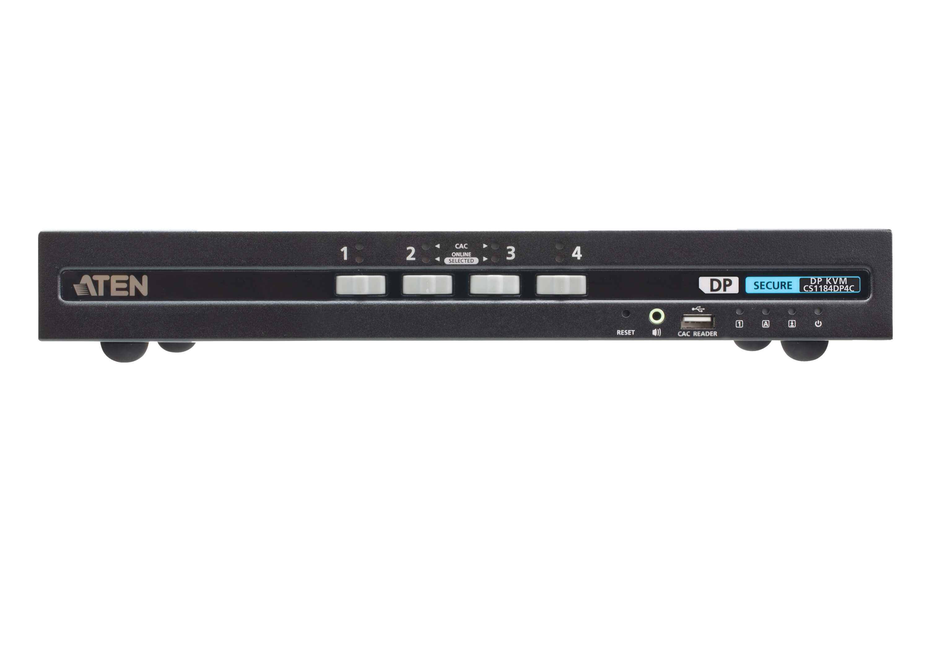 424923-cs1184dp4c-at-g-4710469341526-0.webp Aten 4P USB DP Single Display PP4 Secure KVM (CAC) CS1184DP4C