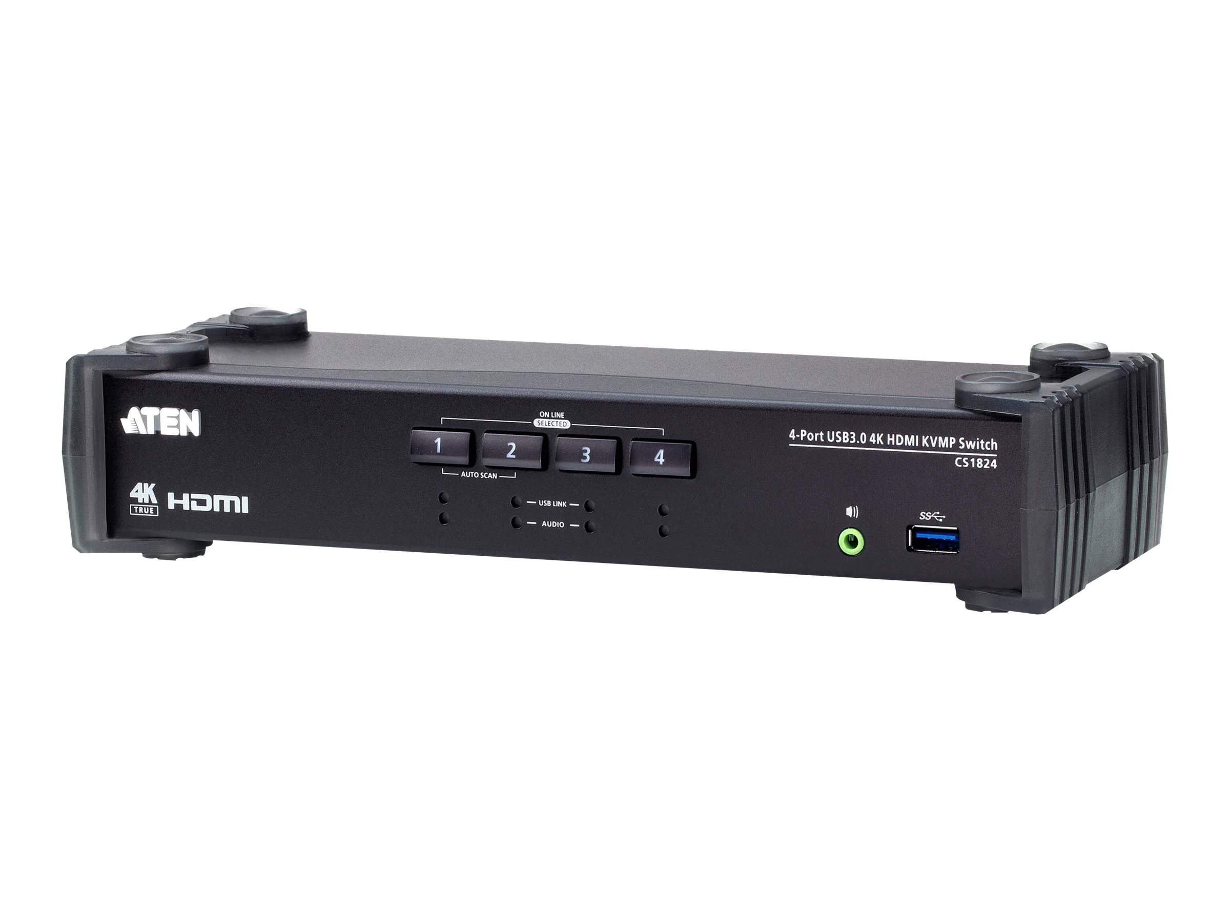 424939-cs1824-at-g-4719264649424-0.webp Aten 4-Port USB 3.0 4K HDMI KVMP Switch with Audio Mixer Mode CS1824