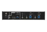 Aten 3-Port USB-C DisplayPort Hybrid KVMP™ Switch with power adapter   CS1953