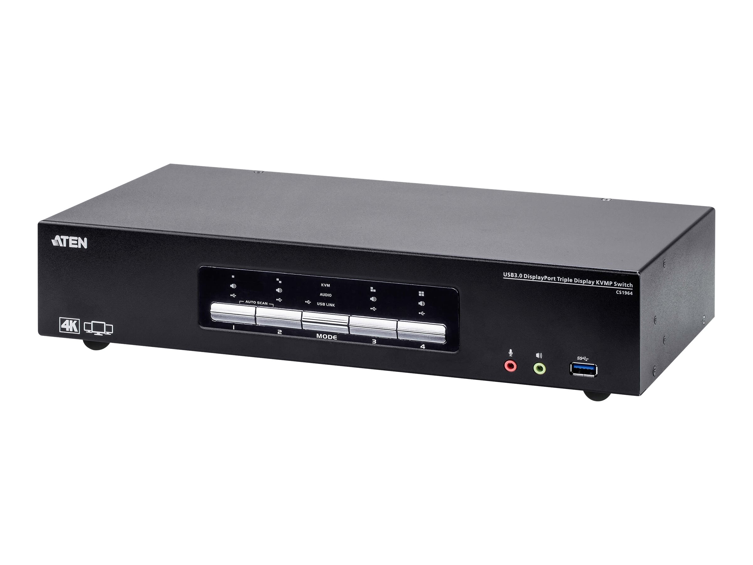 424947-cs1964-at-g-4719264647536-0.webp Aten 4-Port USB3.0 4K DisplayPort Triple Display KVMP Switch CS1964