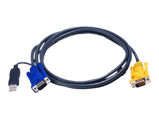 424955-2l-5203up-4710423772489-0.webp Aten USB KVM Cable with 3 in 1 SPHD and built-in PS/2 to USB converter, 3 m 2L-5203UP