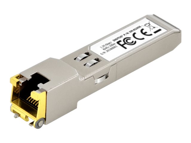 425170-dn-81005-4016032389484-0.webp Digitus 1.25 Gbps copper SFP-module, RJ45 DN-81005 SFP Copper RJ45 1250 Mbit/s Maximum transfer distance 100 m