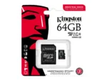microSDHC/SDXC kortelė su SD adapteriu, matoma iš šono