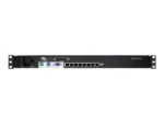 Aten   8-Port Cat 5 Dual Rail 17″ LCD KVM Switch with Daisy-Chain Port   KL1508AM-AXA-AG   1 x USB Type-A Female