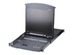 Aten   1-Local/Remote Share Access 16-Port Cat 5 Dual Rail 17″ LCD KVM over IP Switch with Daisy-Chain Port   KL1516AIM-AXA-AG   1 x USB Type-A Female