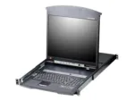 Aten   16-Port Cat 5 Dual Rail 17″ LCD KVM Switch with Daisy-Chain Port   KL1516AM-AXA-AG   1 x USB Type-A Female