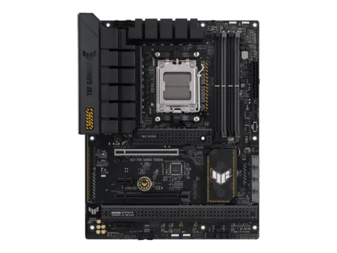 Asus   TUF Gaming B650-Plus – motherboard – ATX   Processor family AMD B650   Processor socket 1 x Socket AM5   4 DIMM slots – DDR5, non-ECC, ECC, on-die ECC, unbuffered   Memory slots 4   Supported hard disk drive interfaces SATA-600 (RAID), 3 x M.2   Number of SATA connectors 4
