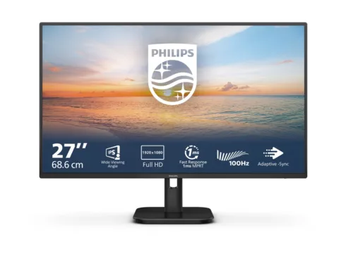 Philips   27E1N1100A/00   27 ”   IPS   16:9   100 Hz   4 ms   1920 x 1080 pixels   250 cd/m²   HDMI ports quantity 1   Black   Warranty 36 month(s)