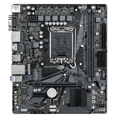 Gigabyte   H610M S2H V3 DDR4 G1.0   Processor family Intel   Processor socket LGA1700   DDR4   Supported hard disk drive interfaces SATA, M.2   Number of SATA connectors 4