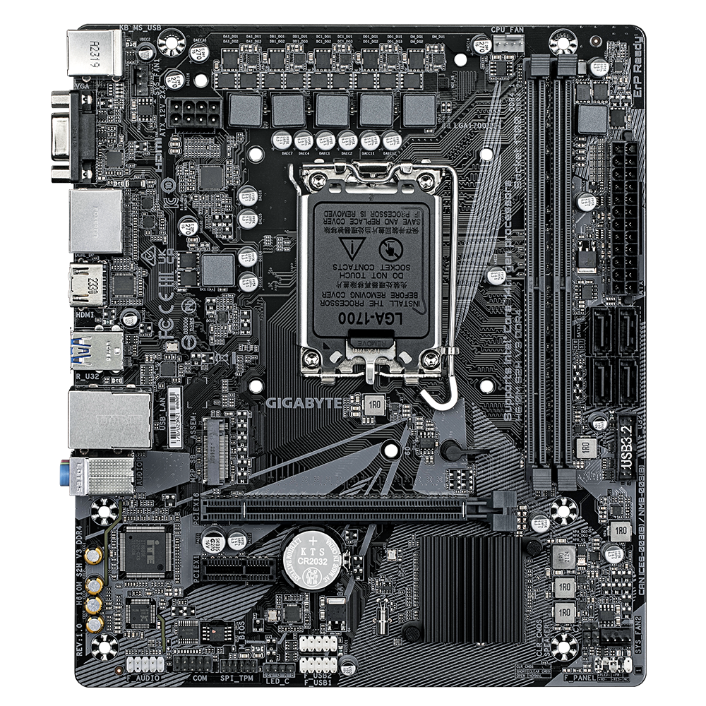 430390-h610m-s2h-v3-ddr4-g1-0-4719331859732-0.webp Gigabyte H610M S2H V3 DDR4 G1.0 Processor family Intel Processor socket LGA1700 DDR4 Supported hard disk drive interfaces SATA, M.2 Number of SATA connectors 4