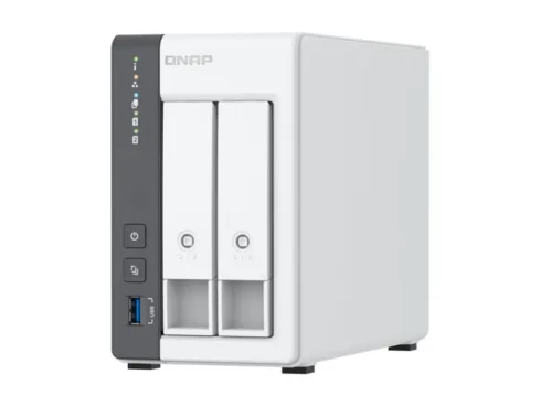 QNAP 2-bay 2.5 GbE NAS with Integrated NPU   TS-216G   ARM 4-core   Cortex-A55   Processor frequency 2.0 GHz   4 GB