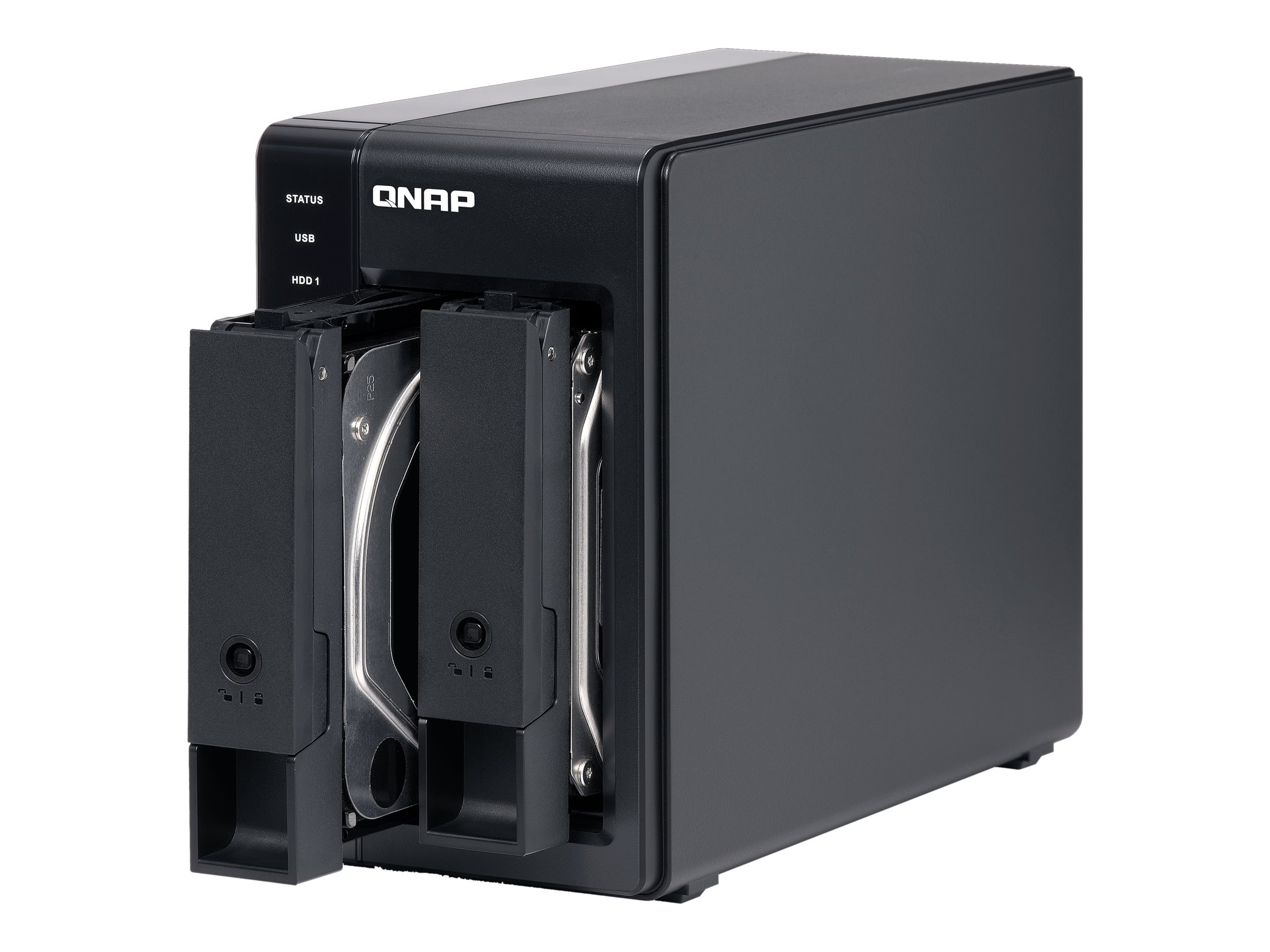 431137-tr-002-4713213515310-0.webp QNAP 2 Bay USB Type-C Direct Attached Storage with Hardware RAID TR-002 Micro 6 GB Black