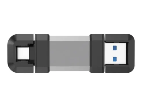 Silicon Power Dual USB Drive   Mobile C51   128 GB   USB Type-A and USB Type-C   Silver