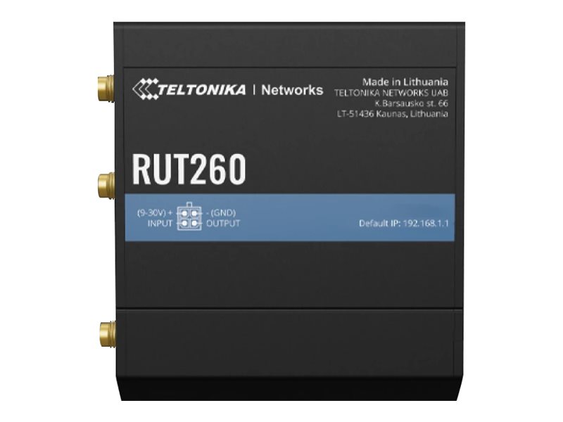 432201-rut260000000-4779051841332-0.webp LTE Cat 6 Router RUT260 802.11n 10/100 Mbit/s Ethernet LAN (RJ-45) ports 2 Mesh Support No MU-MiMO No 4G