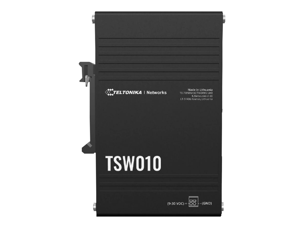 432211-tsw010000000-4779051840274-0.webp Teltonika Ethernet Switch TSW010 Unmanaged Wall-mountable 10/100 Mbps (RJ-45) ports quantity 5