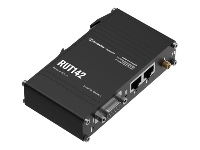 432233-rut142000000-4779051840724-0.webp Ethernet Router with RS232 (RUT142000000) RUT142 802.11n 10/100 Mbit/s Ethernet LAN (RJ-45) ports 1 Mesh Support No MU-MiMO No No mobile broadband