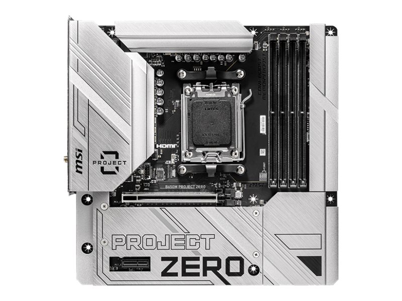 433835-b650m-project-zero-4711377126649-0.webp MSI B650M PROJECT ZERO Processor family AMD Processor socket AM5 DDR5 Supported hard disk drive interfaces M.2, SATA Number of SATA connectors 4