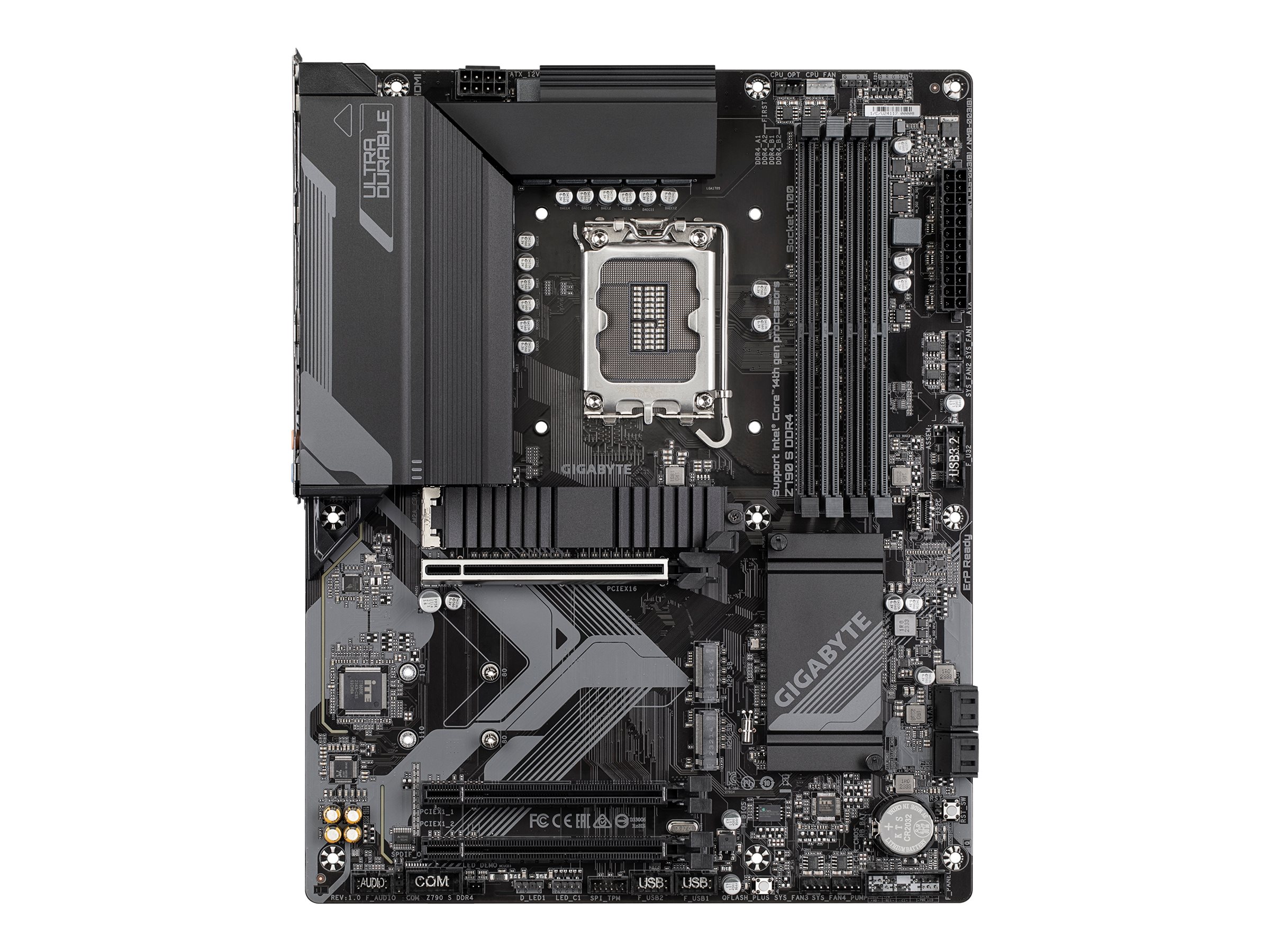 434286-z790-s-ddr4-4719331861902-0.webp Gigabyte Z790 S DDR4 Processor family Intel Processor socket LGA1700 DDR4 Supported hard disk drive interfaces SATA, M.2 Number of SATA connectors 4
