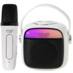 Adler Karaoke Speaker With Microphone   AD 1199W   Bluetooth   White   Portable   Wireless connection