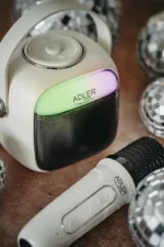 Adler Karaoke Speaker With Microphone   AD 1199W   Bluetooth   White   Portable   Wireless connection