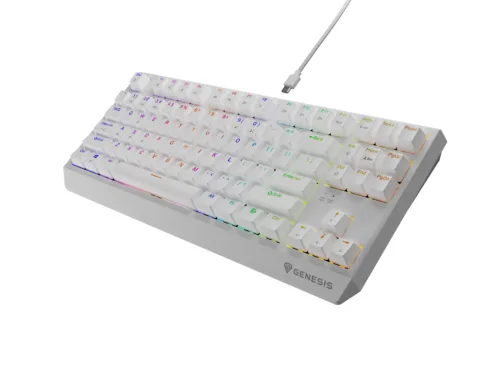 Genesis   THOR 230   Mechanical Gaming Keyboard   Wired   US   White   USB-A   Outemu Brown