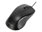 Targus Full-Size Optical Antimicrobial Wired Mouse   Targus Mouse   Full-Size Optical Antimicrobial   Wired   Black