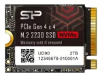 Silicon Power SSD   UD90   500 GB   SSD form factor M.2 2230   Solid-state drive interface PCIe Gen4x4   Read speed 4700 MB/s   Write speed 1700 MB/s