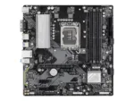 Motininė plokštė GIGABYTE B760M D3HP DDR4, iš šono, su jungčių išdėstymu