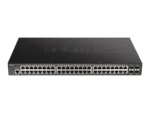 D-Link 52-Port 10-Gigabit Smart Managed PoE Switch   DGS-1250-52XMP/E   Managed