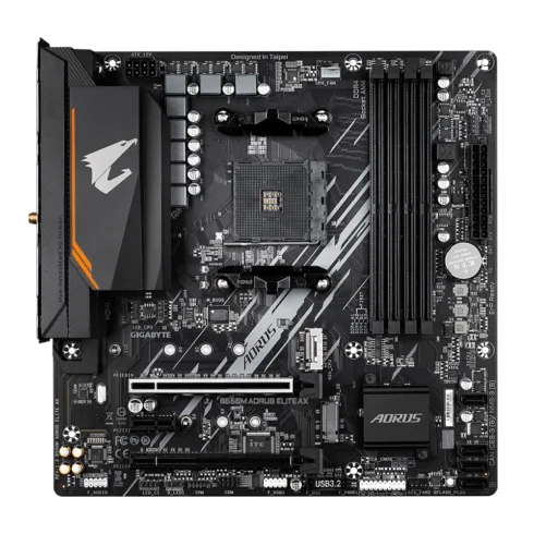 Gigabyte B550M AORUS ELITE AXG13 Processor family AMD Processor socket AM4 DDR4 Number of SATA connectors 4